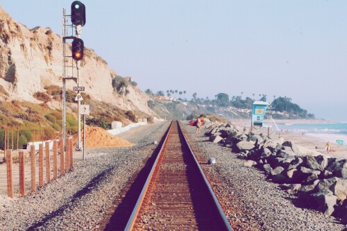 railroad near seaside